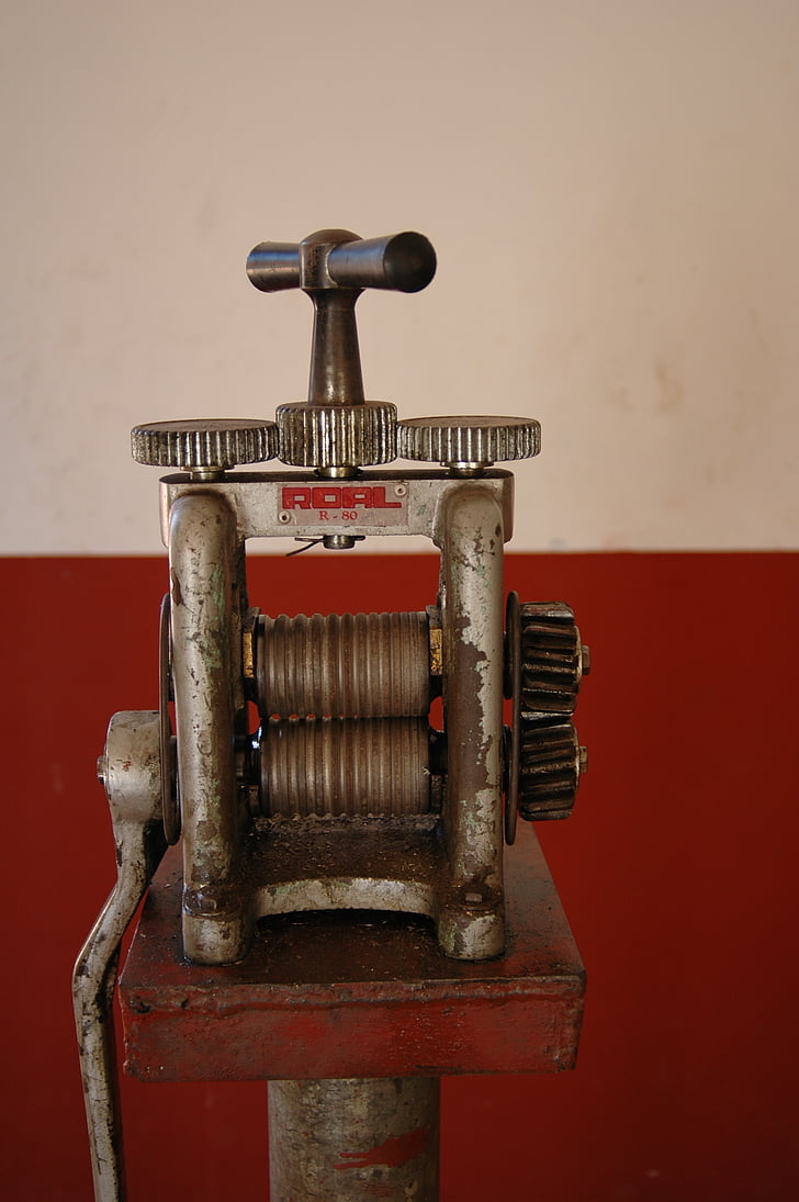 mechanische, machine, oude, roal r-80, Mexico