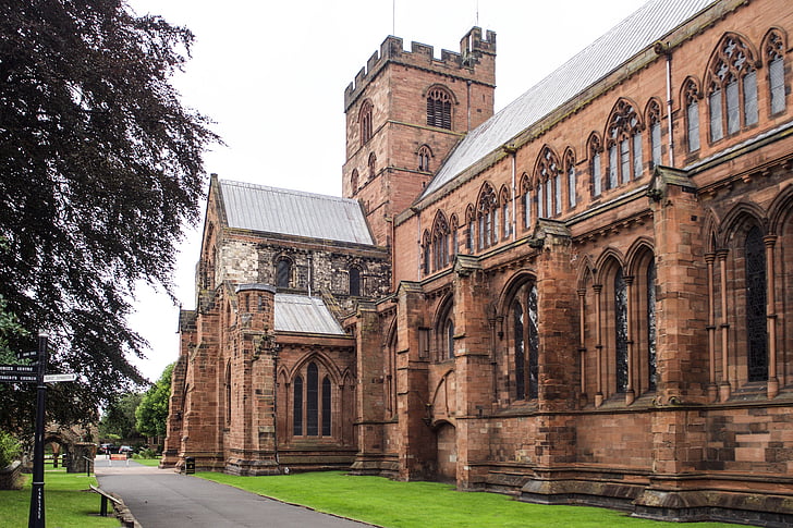 собор, Carlisle, єпископське див., Готика, Камбрія, Англія, Архітектура