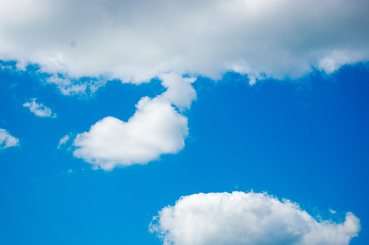 clouds, sky, blue
