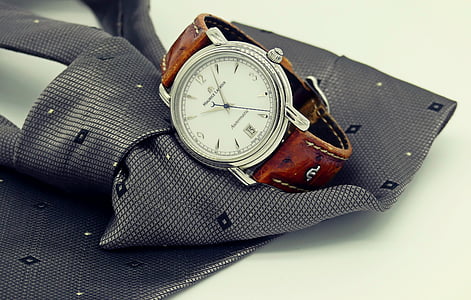 Наручний годинник, годинник, краватка, Чоловіча, людина, Чоловічі аксесуар, шиї краватку