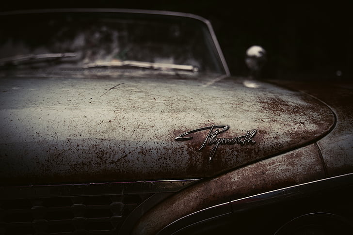 auto, oldtimer, roest, Vintage