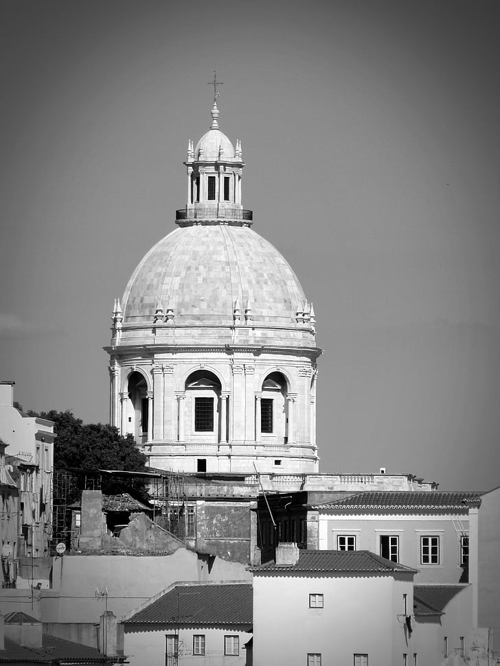 Lisboa, Igreja, Portugal, cidade velha, campanário, cúpula