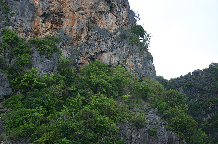 nature, thailand, mountains, rock, impressive, steinig