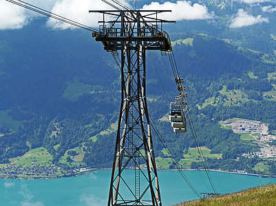 cabine - orbita di gruppo, Beatenberg, Niederhorn, Lago di Thun, oberland bernese, Svizzera, Lago