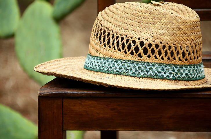hat, straw hat, headwear, sun protection, sun hat, summer, summer hat