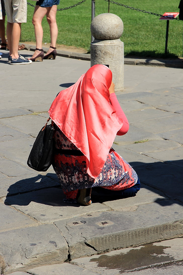 woman, muslim, headscarf, photograph, muslim woman, tourists, religion