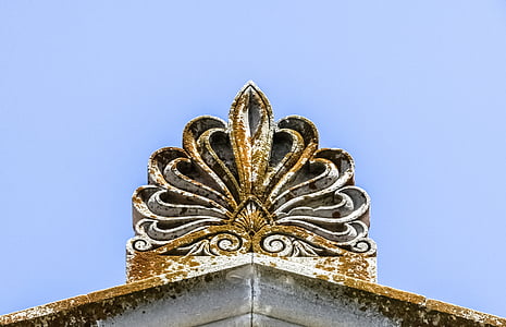 ţiglă de creastă, decor, neoclasic, arhitectura, Cipru, Rizokarpaso