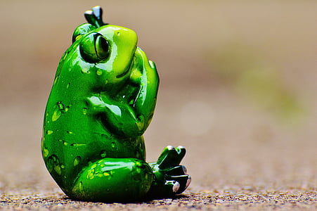 frog, funny, cute, figure, sweet
