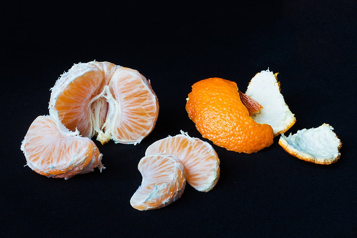 Tangerine, Mandarin duck, augļi, noderīgs, vitamīnu, garšīgs, jauks