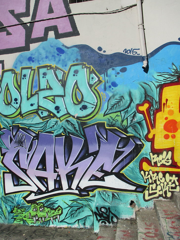ielu māksla, Marseļā, grafiti