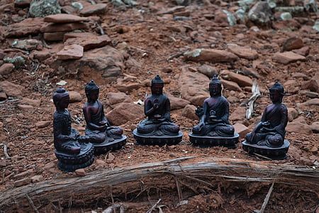 buddhismen, Buddha, buddhistiska figurer, buddhistiskt tempel, templet, Serenity, avkoppling