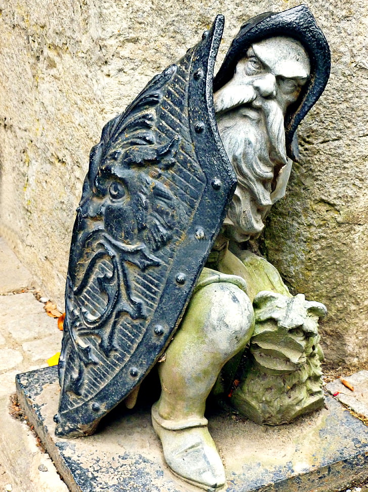 nain, sauge, Marienberg, Château de Malbork, roue déflectrice, monument, Chevalier