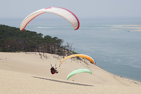 paragliding, mountain, paraglider, fly, dom, sky, sport