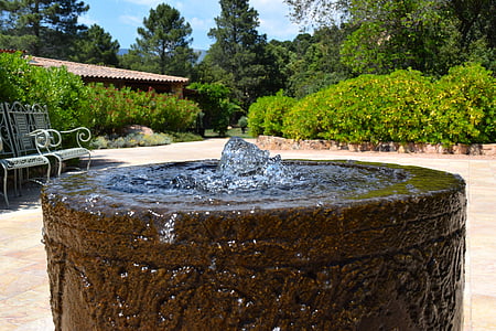 Fontaine, eau, dispositif de l’eau, Wet, bulle, jardin, codaleone