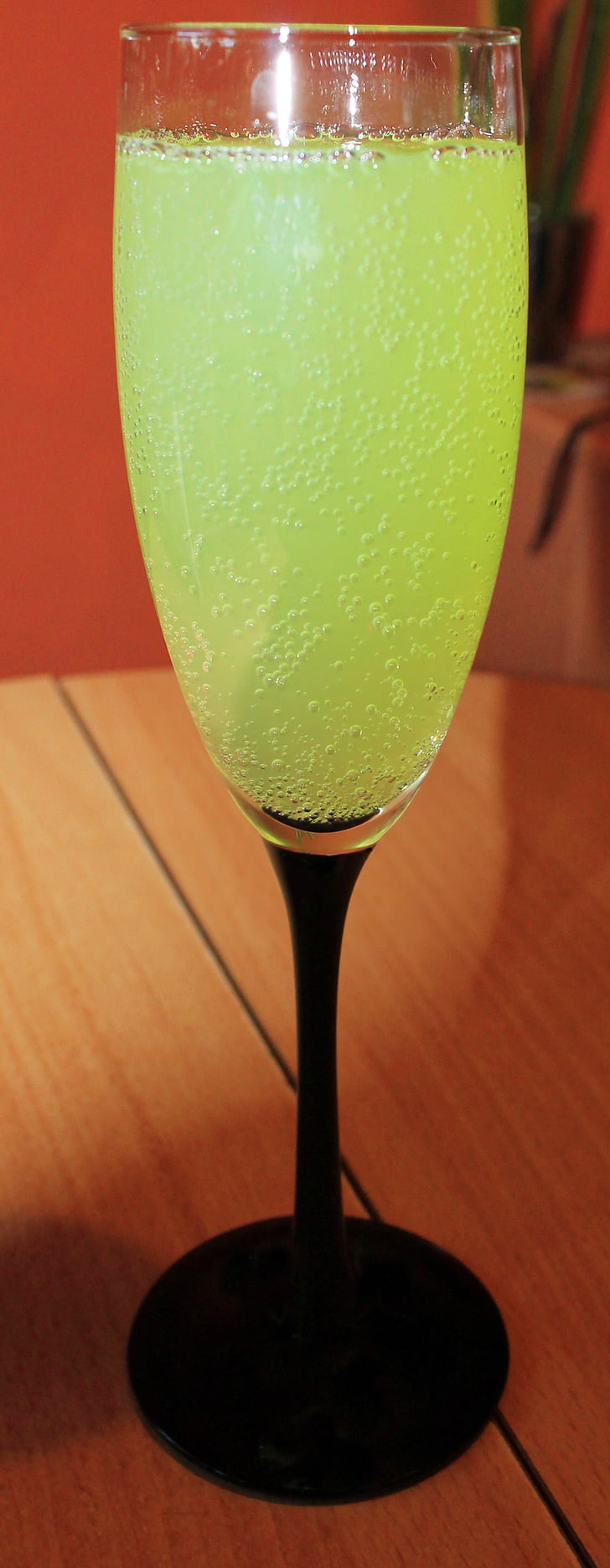 champagneglas, glas, dryck, Lime, cocktail