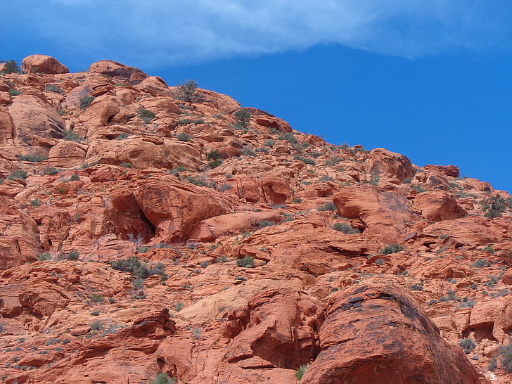 Mountain, Rocks, Kiipeily, Calico basin, punaiset kalliot, Las Vegasissa, Nevada