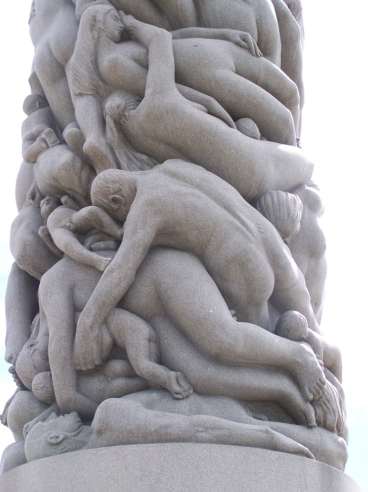 Oslo, Norvège, sculpture, Parc Vigeland