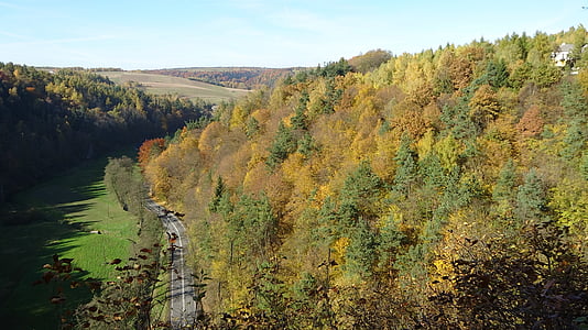 de founding fathers, Polen, het nationaal park, landschap, herfst, boom, natuur