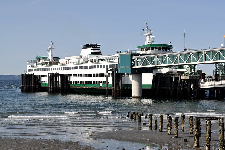 barco, ferry, Edmonds, Estado de Washington, Commuter, Pacífico, viajes