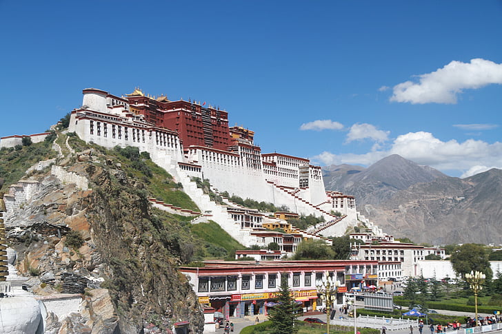 lhasa, the potala palace, sunny days
