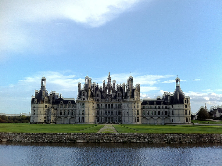 chambord, france, lake, châteaux, castle, architecture, famous Place