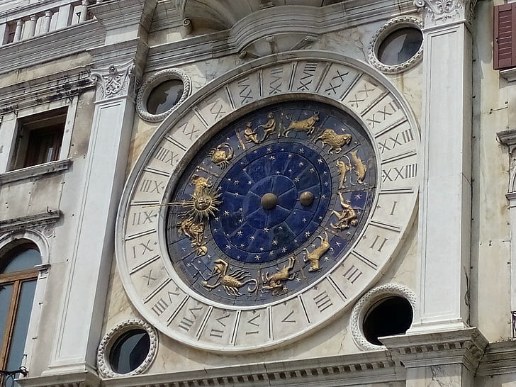 Veneţia, Italia, Piaţa San Marco, zodia