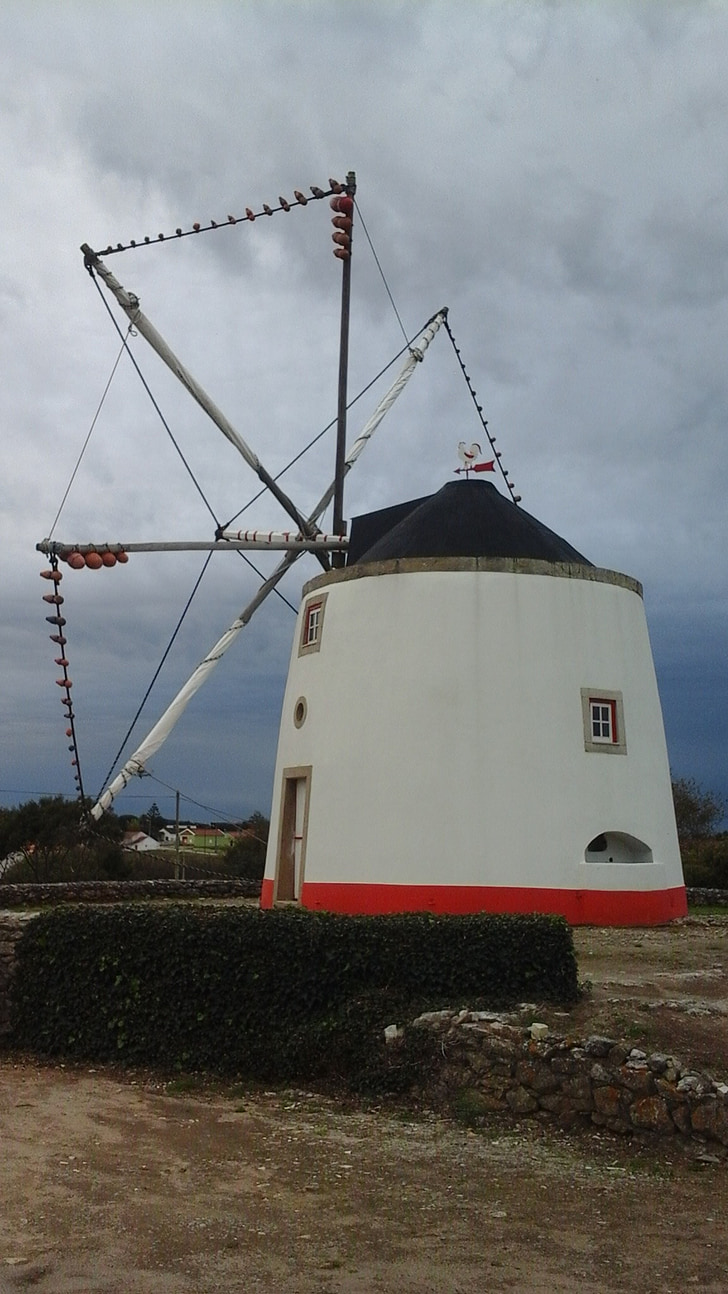 Windmühle, traditionelle, Portugal, Energie, Alternative, Wahrzeichen