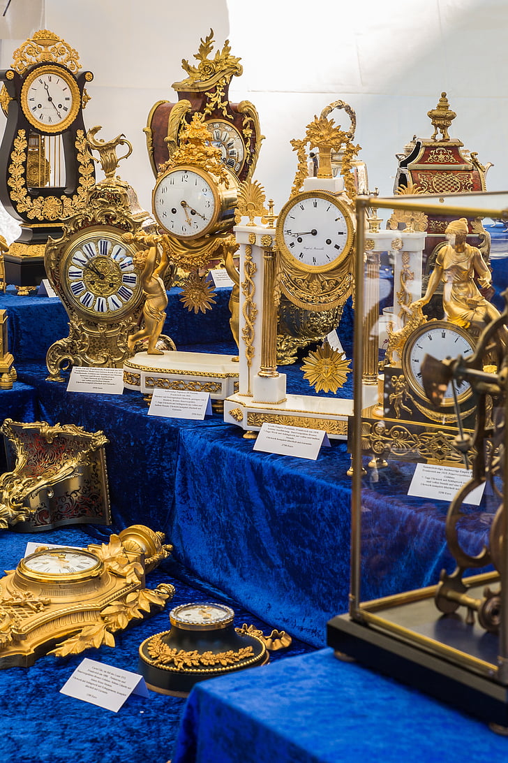 Clock, gerakan, pembuat jam, antik, sampah, antik