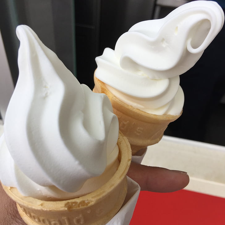 ice cream, cones, whipped ice cream, whipped, ice cream cone, dessert, sweet