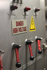 control, high voltage, electricity, lever, console, control cabinet, current