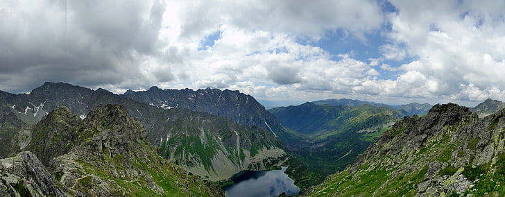 kalnai, Tatrai, Aukštuosiuose Tatruose, kraštovaizdžio, Gamta, turizmo, viršūnių