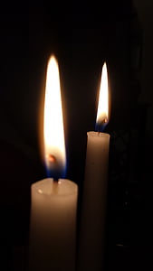candela, fiamma, fuoco, luce, a lume di candela, decorazione, luminoso