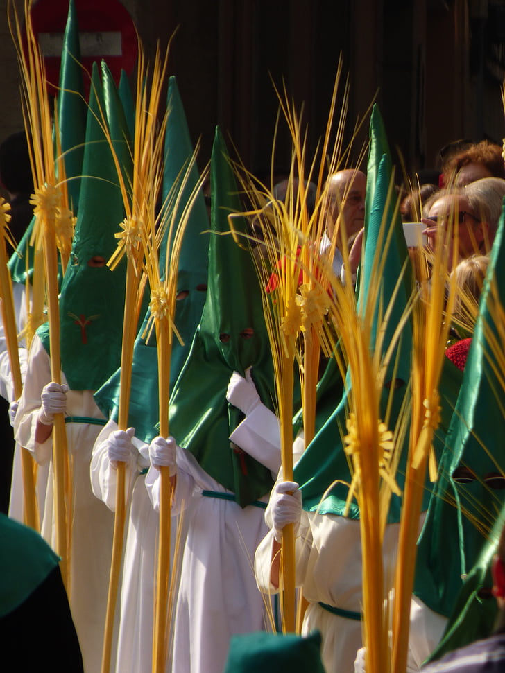 processionen, påsk religiösa, katolska, Spanien, Asturias, Avilés