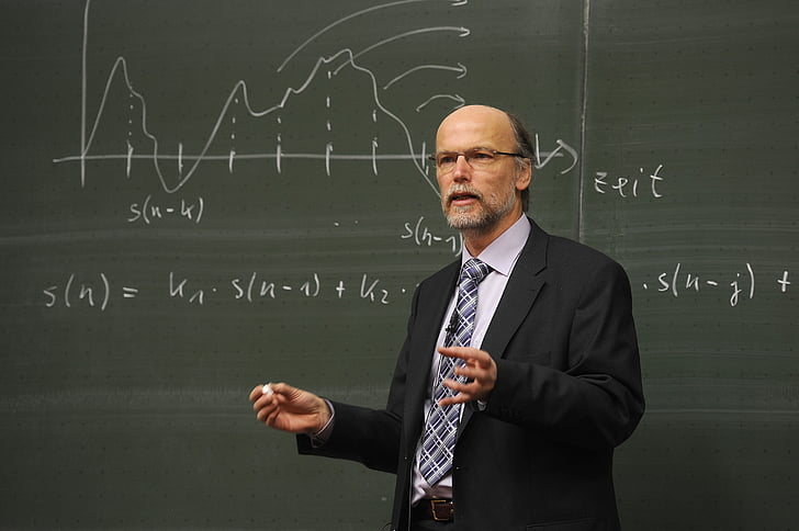 Birger kollmeier, professor, pissarra, física, professor, Universitat, mestre