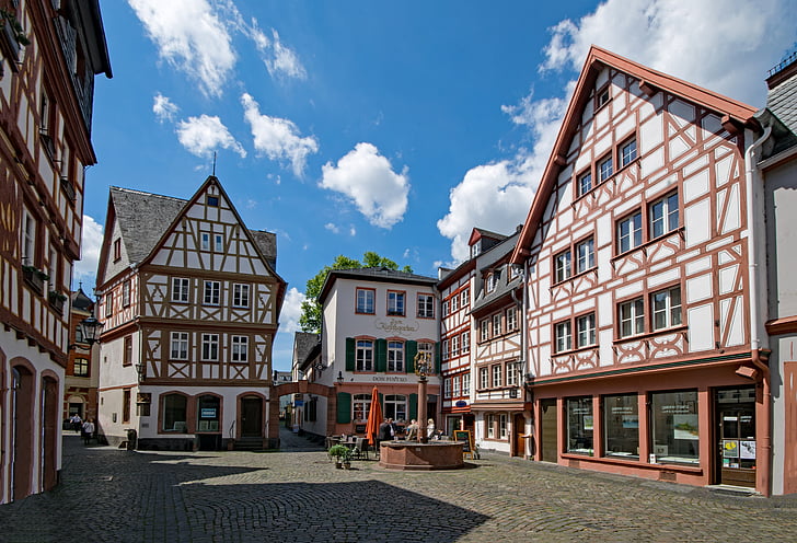 Mainz, Sachsen, Almanya, Avrupa, eski bina, eski şehir, ilgi duyulan yerler