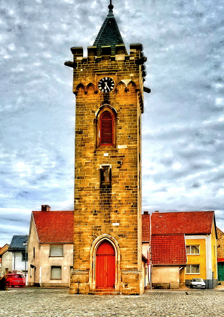hdr, tower, architecture, building, hdr image, dynamics, image editing