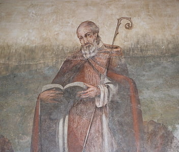 Kunst, Malerei, frisch, San Ginés de jara, Wandmalerei, 14. Jahrhundert, Wandbild