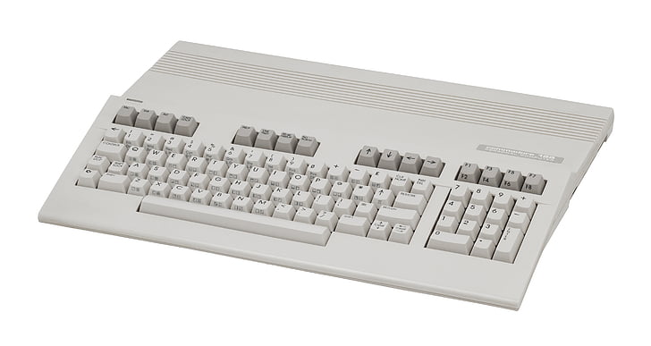 Commodore, C128, C64, PC, ordinateur, clavier, vieux