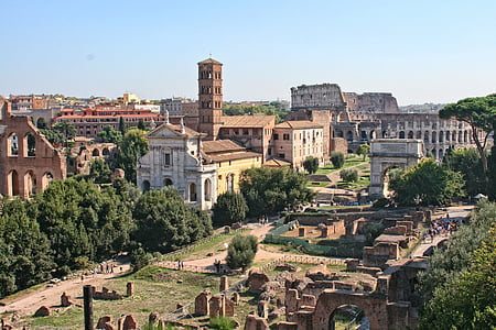 italy, rome, roman forum, ancient architecture, coliseum