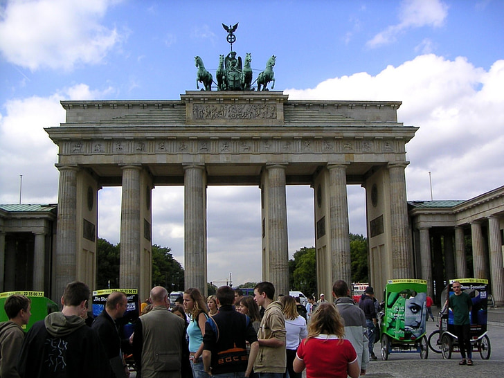 Brandenburger Tor, firspannet, landemerke, Berlin