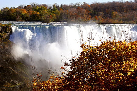 waterfalls, niagara falls, canada, river, nature, falls, flowing