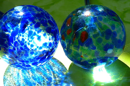 sklo, barevné, světlo, Barva, míč
