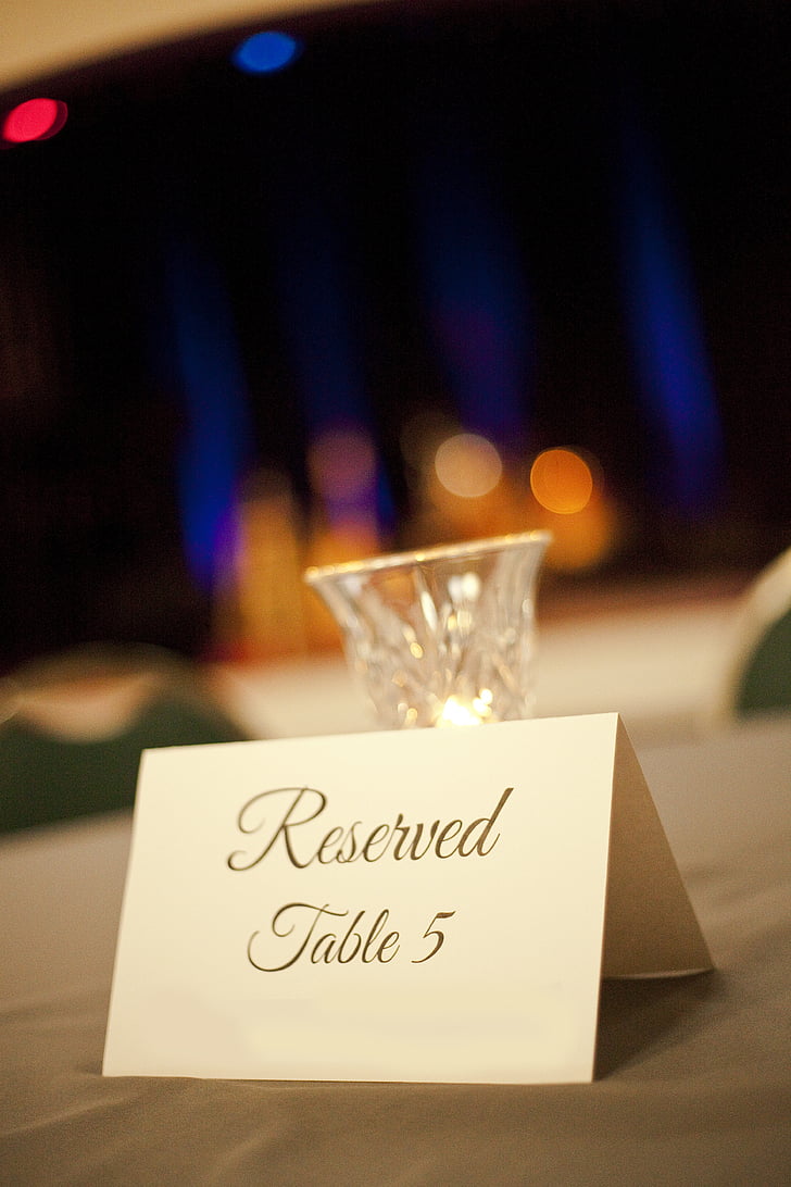 reservering, evenement, tabel, viering, diner, feestzaal, Restaurant