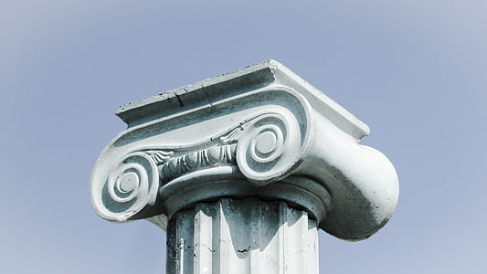filar stolice, Grecki, Architektura, kolumna, joński, elegancja, klasyczny