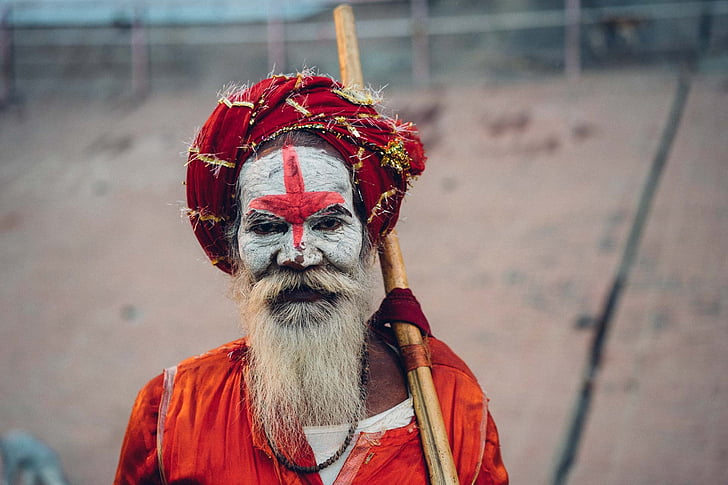 Indien, Varanasi, hinduiska, heliga, Hinduism, religion, heliga