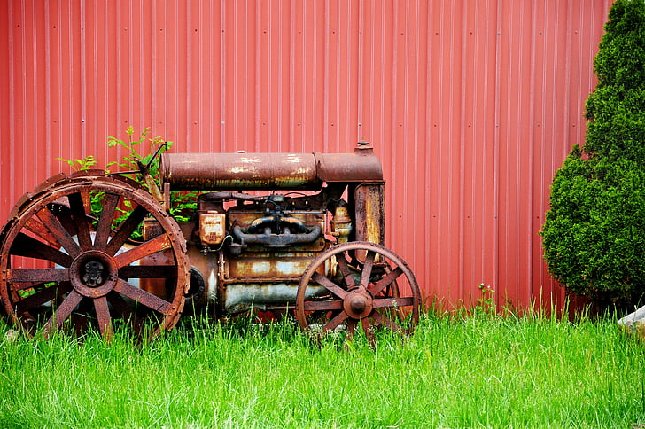 tracteur, Vintage, ferme, Retro, Agriculture, matériel, machine
