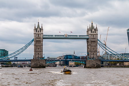 Tower bridge, London, Bridge, Themsen, Storbritannien, England, platser av intresse