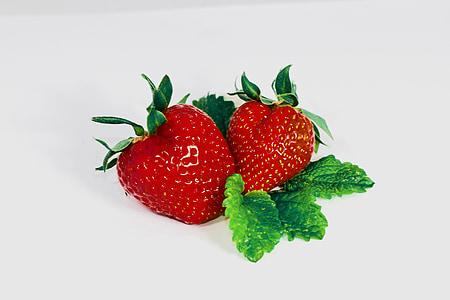 jordbær, frukt, rød, søt, saftig, deilig, sunn