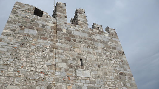 Château, sur, ruines du château, et dans le, l’image du château, paysage, les restes de