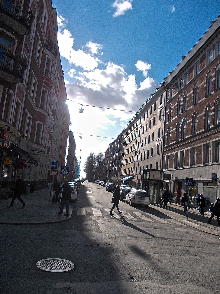sokak hayatı, Cephe, Södermalm, Stockholm